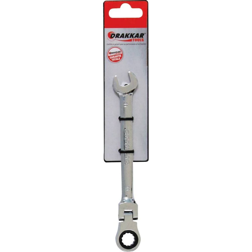 CLE MIXTE ARTICULEE A CLIQUET 11MM *DT* S - DRAKKAR TOOLS - 12867