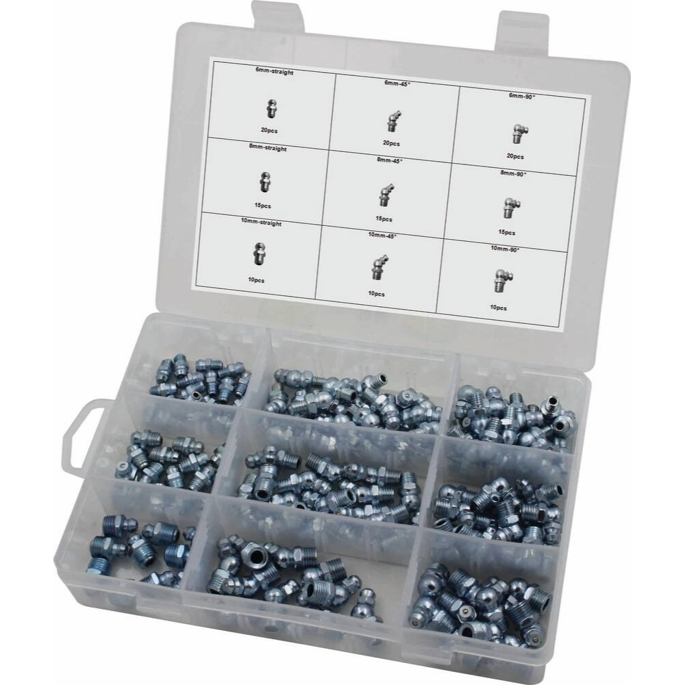 Coffret de 135 graisseurs hydrauliques - STILKER - 12911