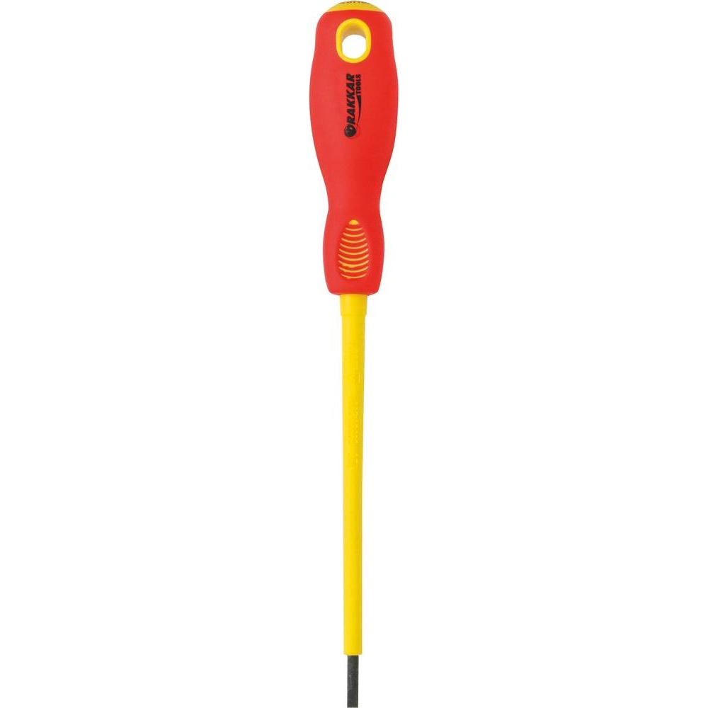Tournevis plat 3x100mm isolé 1000V - carte DRAKKAR TOOLS - 13282