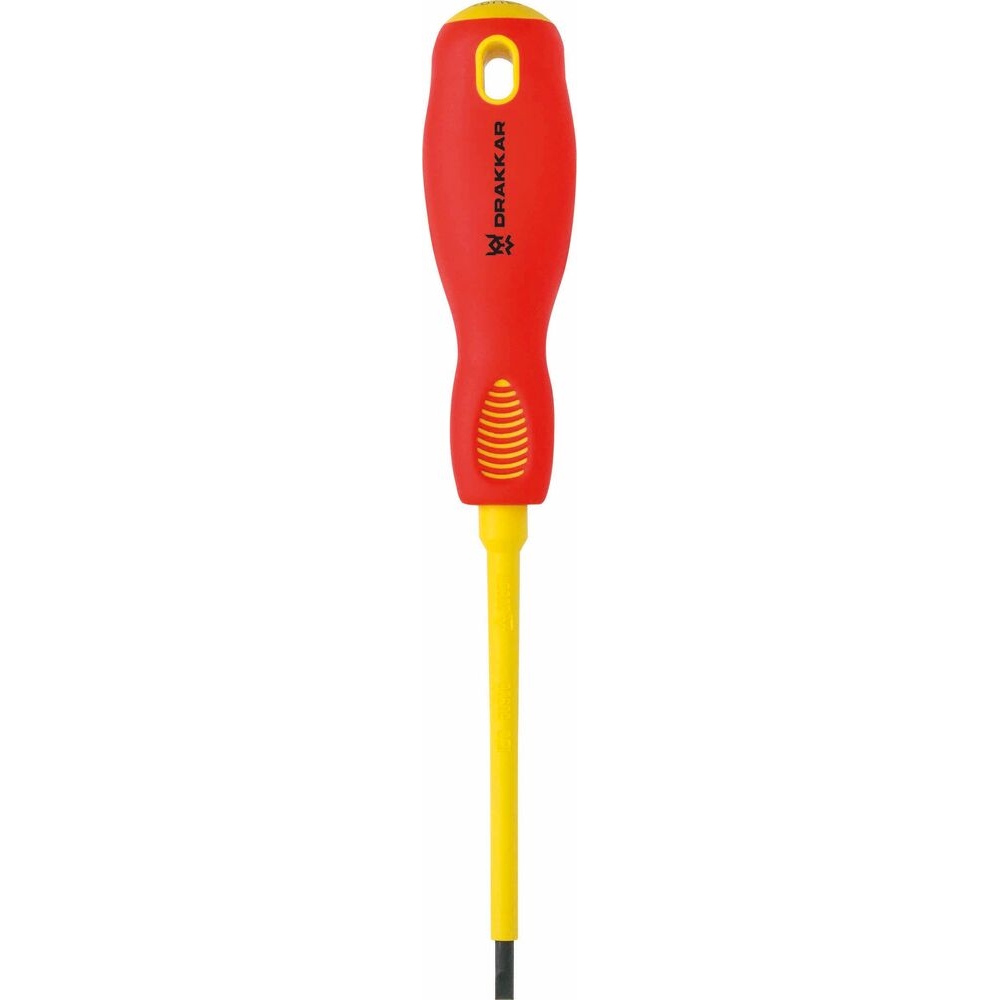 Tournevis plat 4x100mm isolé 1000V DRAKKAR TOOLS - 13283