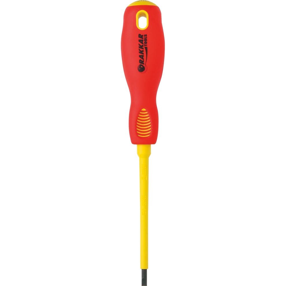 Tournevis plat 4x100mm isolé 1000V - carte DRAKKAR TOOLS - 13284