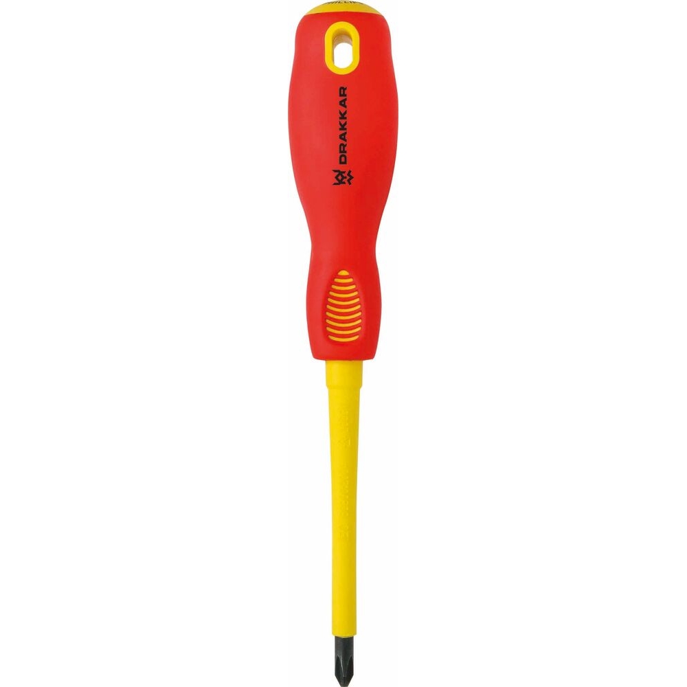 Tournevis Phillips PH2 100mm isolé 1000V DRAKKAR TOOLS - 13291