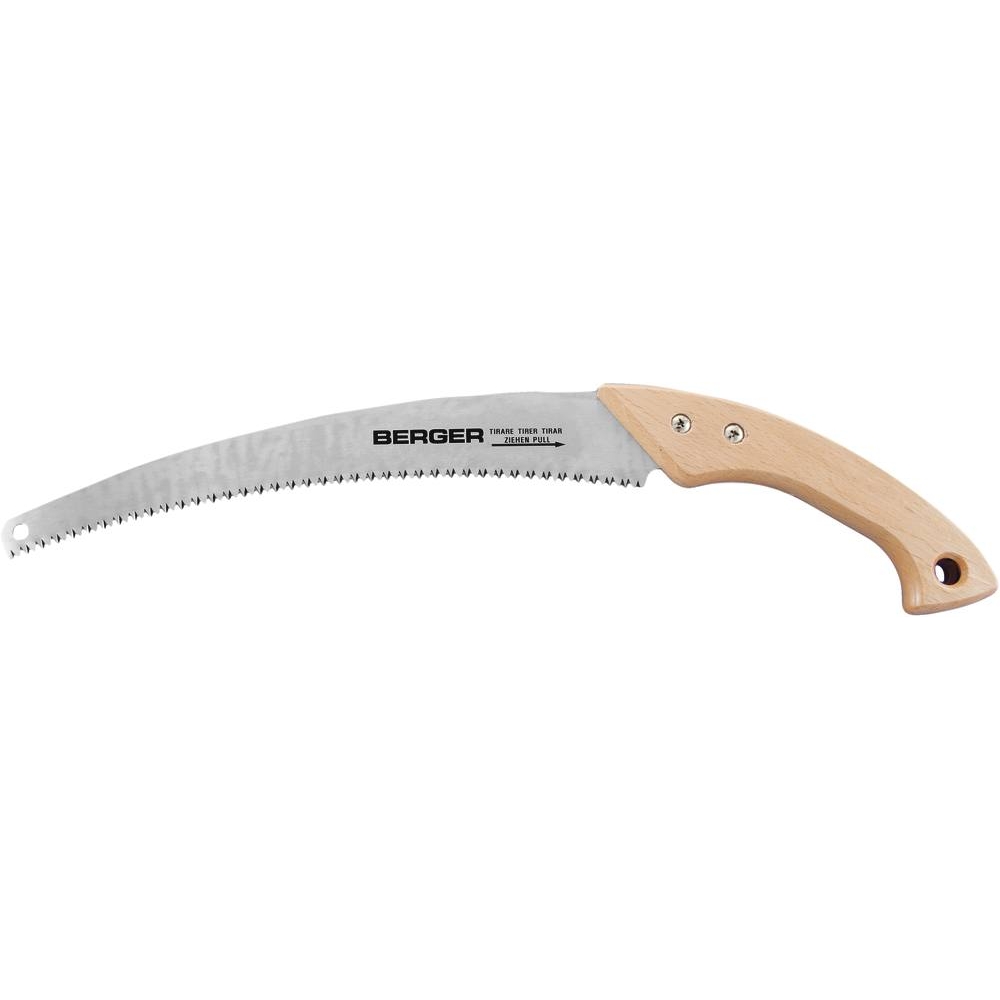 Scie d'élagage lame 330mm manche bois BERGER - 13487