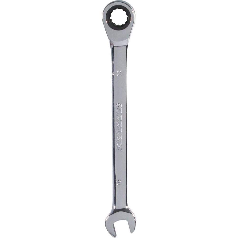 Clé mixte droite à cliquet de 10mm 72 dents - carte DRAKKAR TOOLS - 13687
