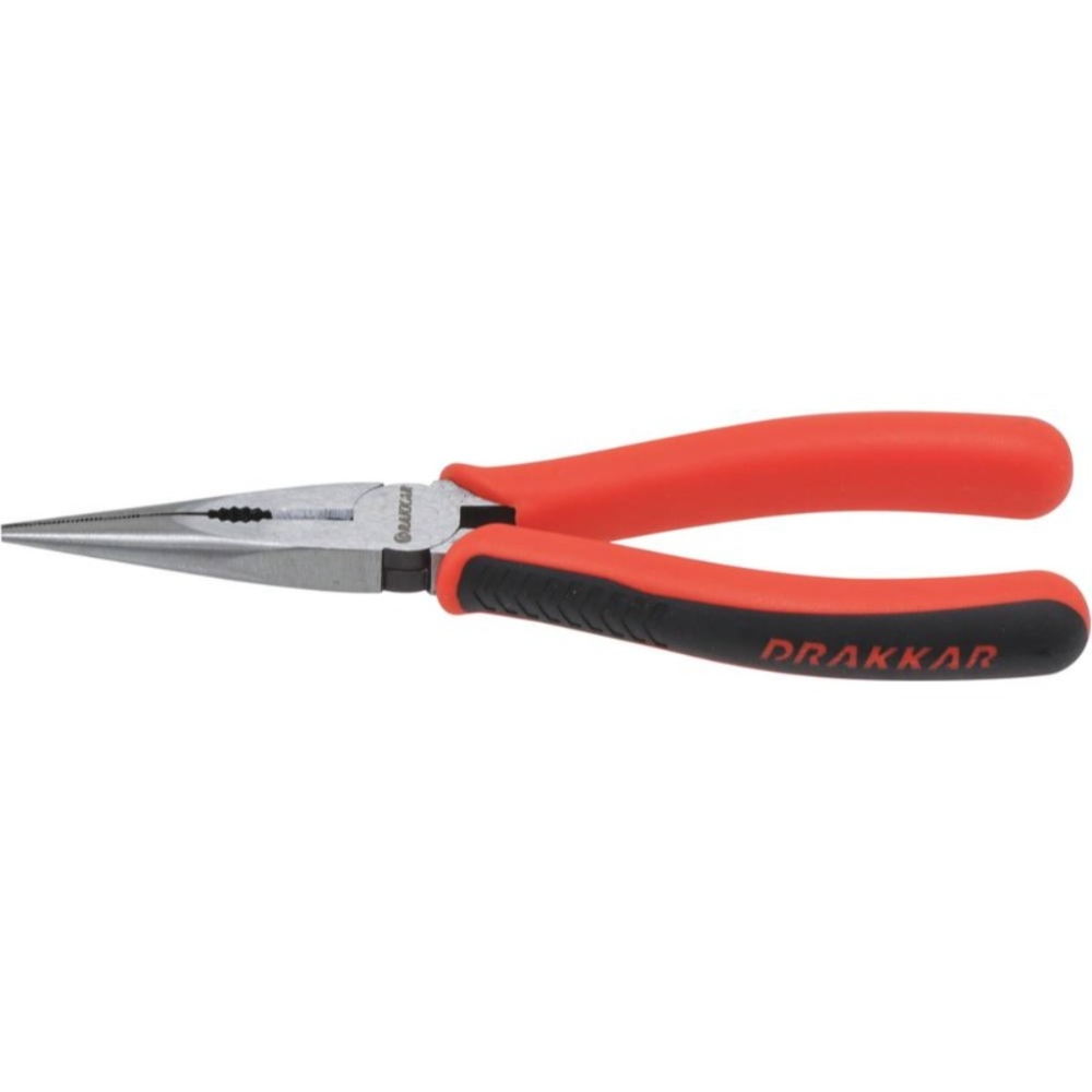 Pince droite bec 1/2rd noire 160mm /carte dt DRAKKAR TOOLS - 13735