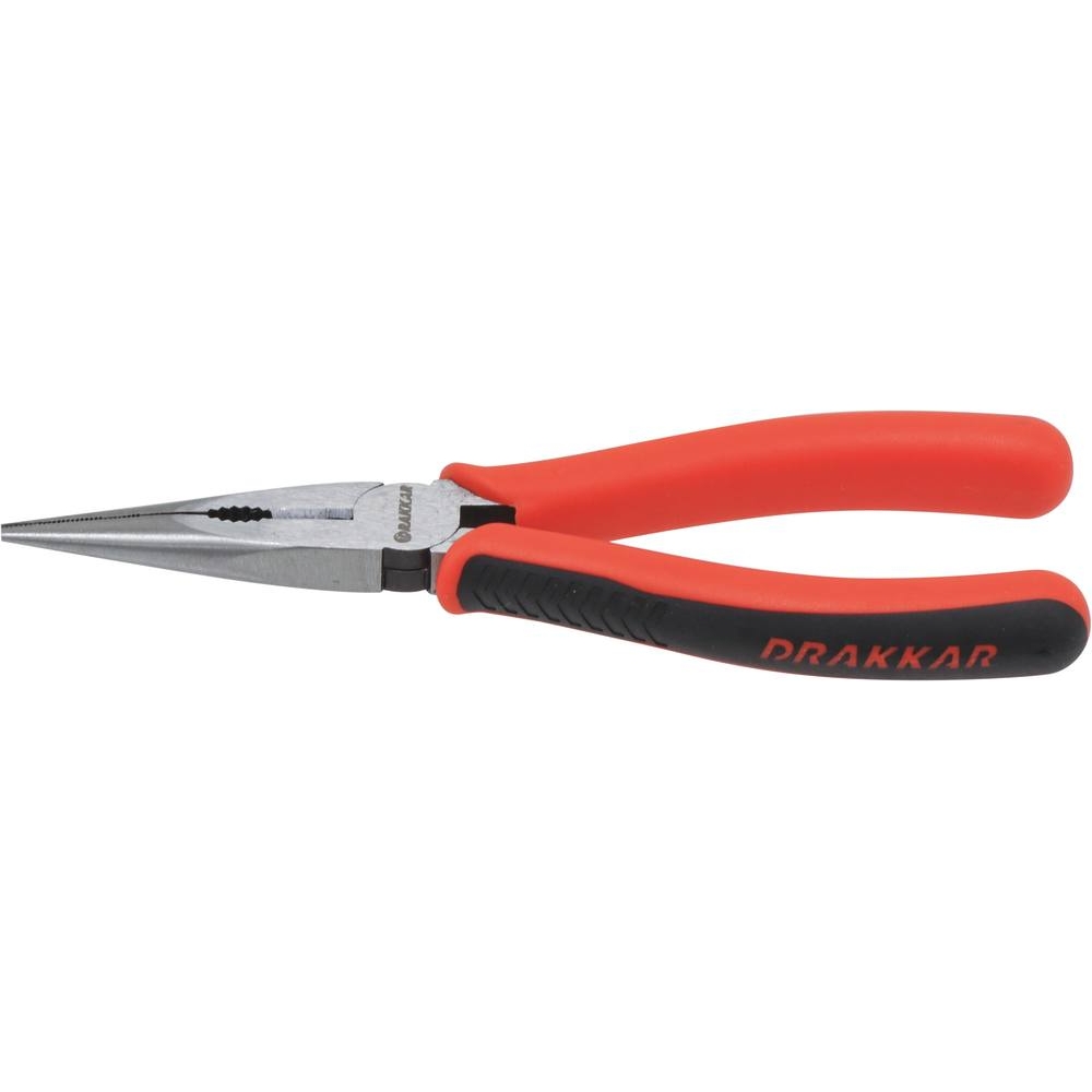 Pince droite 160mm demi-ronde bi-matière - carte DRAKKAR TOOLS - 13735