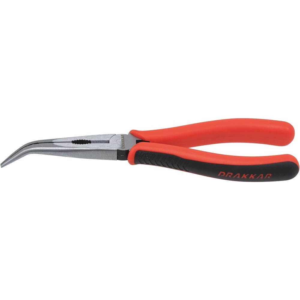Pince coudée 200mm demi-ronde bi-matière - carte DRAKKAR TOOLS - 13741