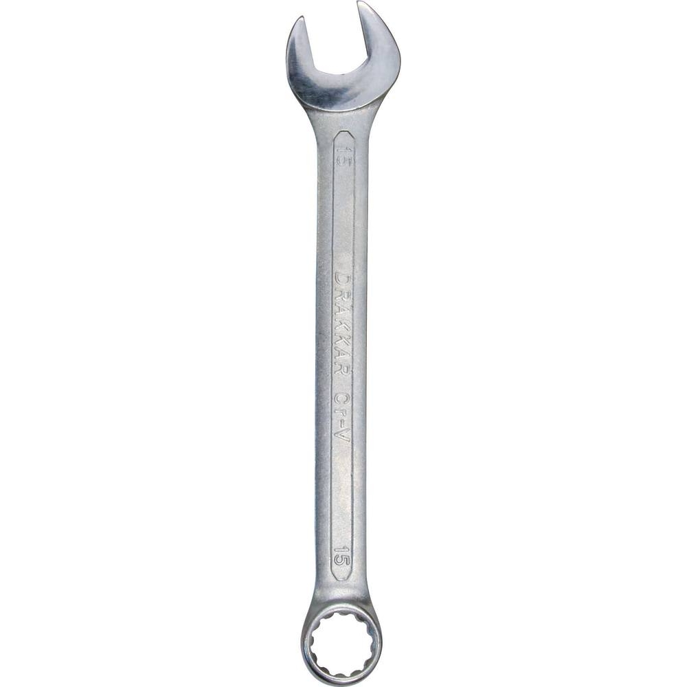 Clé mixte de 15mm tête polie DRAKKAR TOOLS - 13765