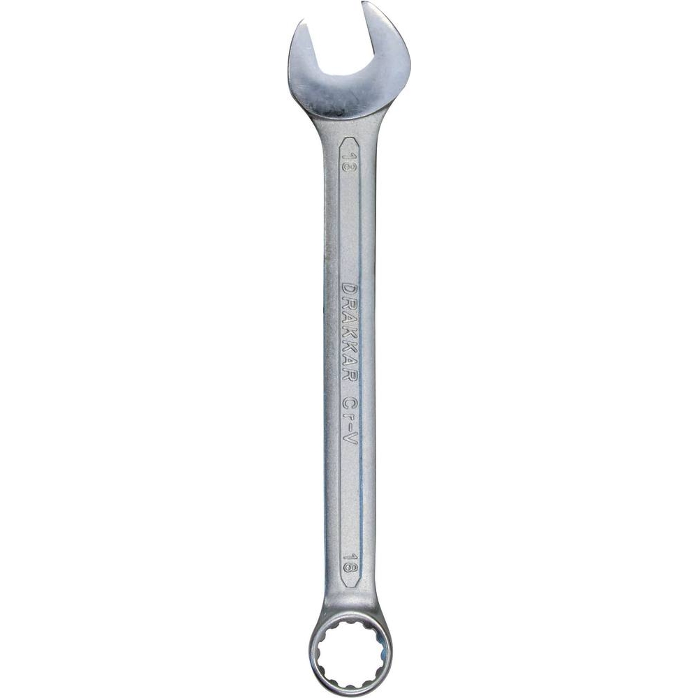 Clé mixte de 18mm tête polie - carte DRAKKAR TOOLS - 13838