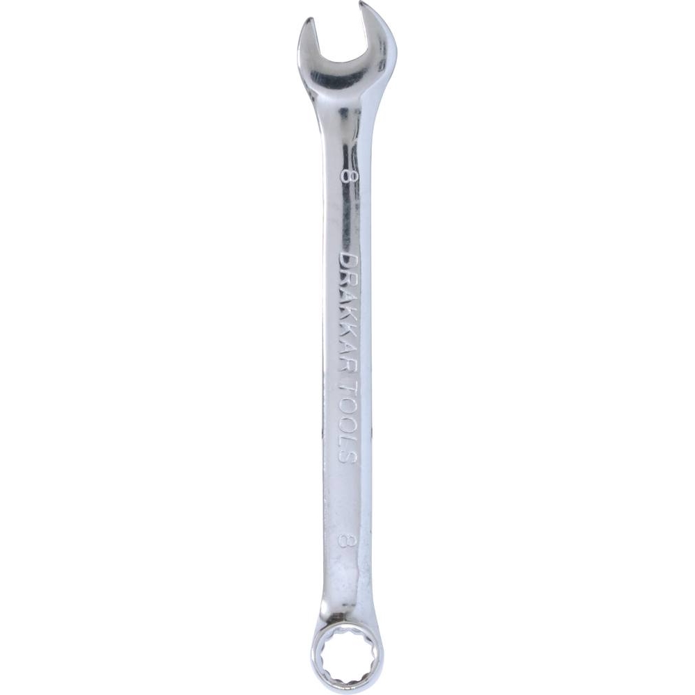 Clé mixte de 8mm full polish - carte DRAKKAR TOOLS - 13859