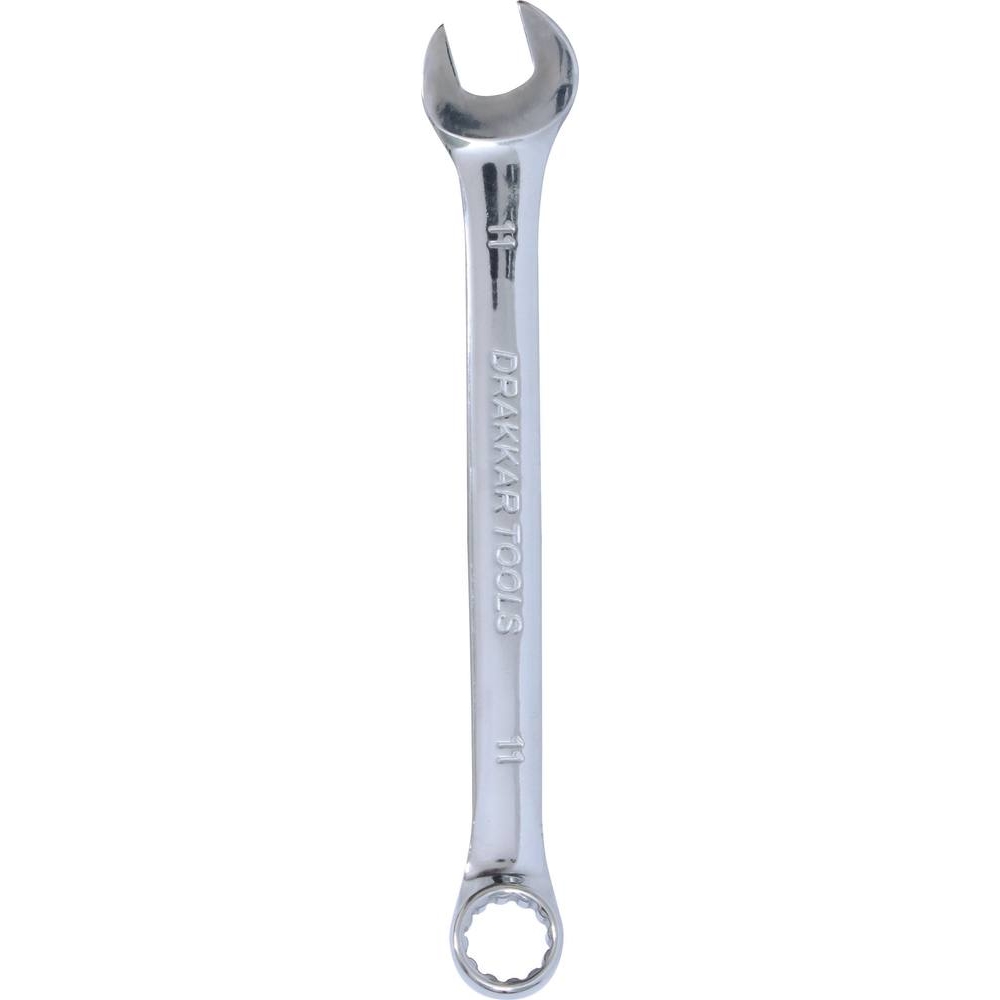 Clé mixte de 11mm full polish - carte DRAKKAR TOOLS - 13865