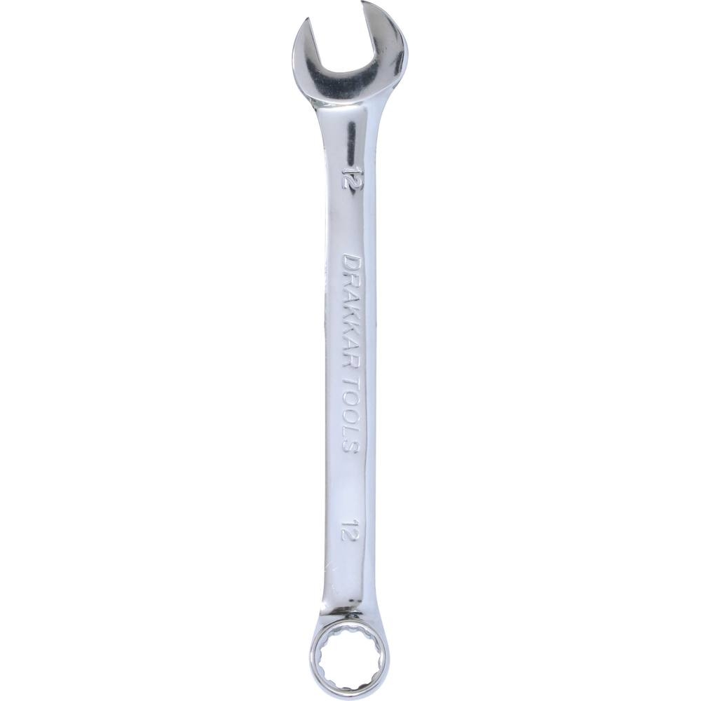 Clé mixte de 12mm full polish - carte DRAKKAR TOOLS - 13867