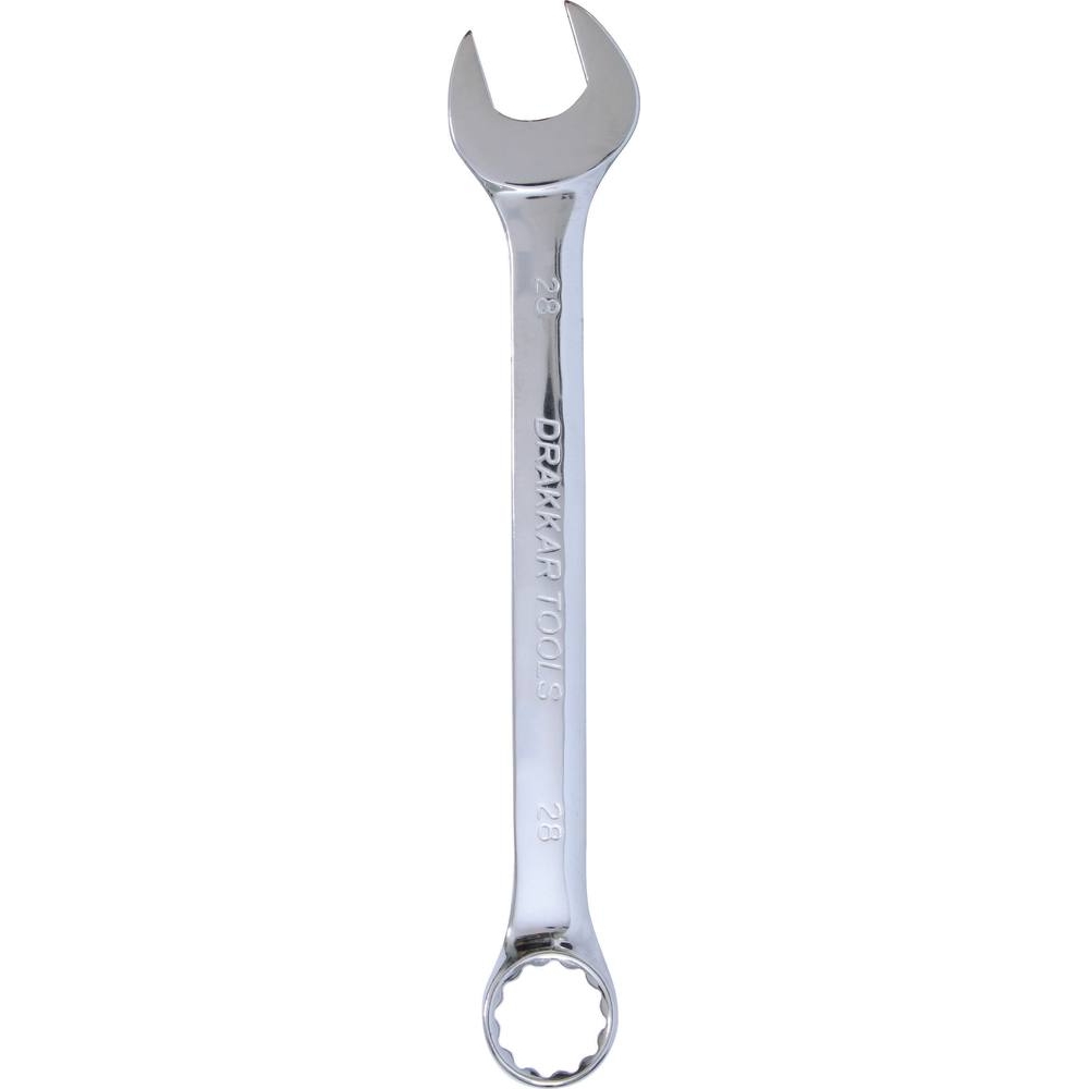Clé mixte de 28mm full polish - carte DRAKKAR TOOLS - 13899