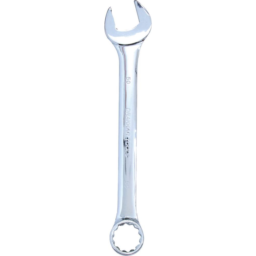 Clé mixte de 50mm full polish - carte DRAKKAR TOOLS - 13950