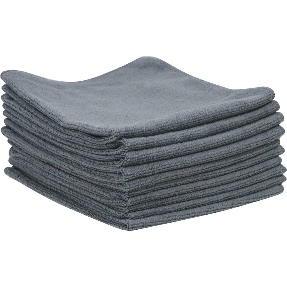 Microfibre 200 g/m² 380x380mm grise - lot de 10 pcs KARZHAN - 14002