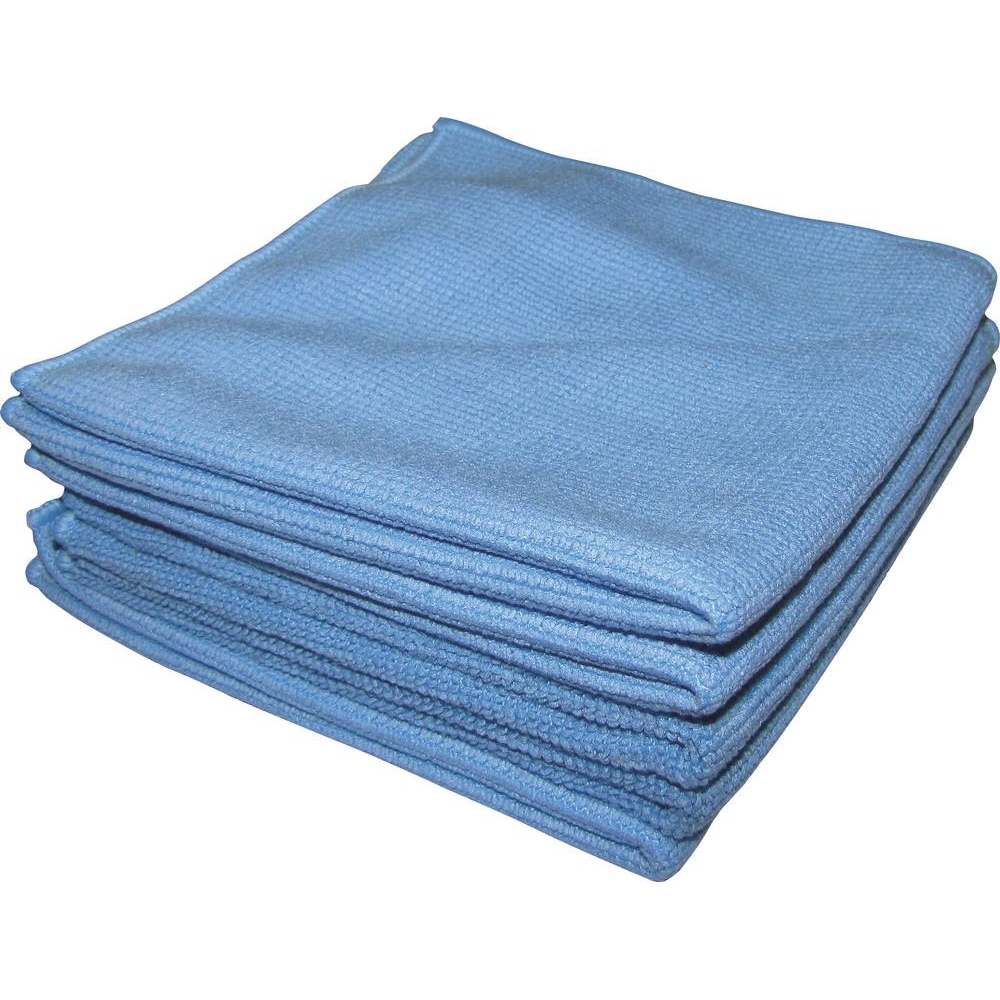 Microfibre 320 g/m² 400x400mm bleue - lot de 5 pcs KARZHAN - 14008