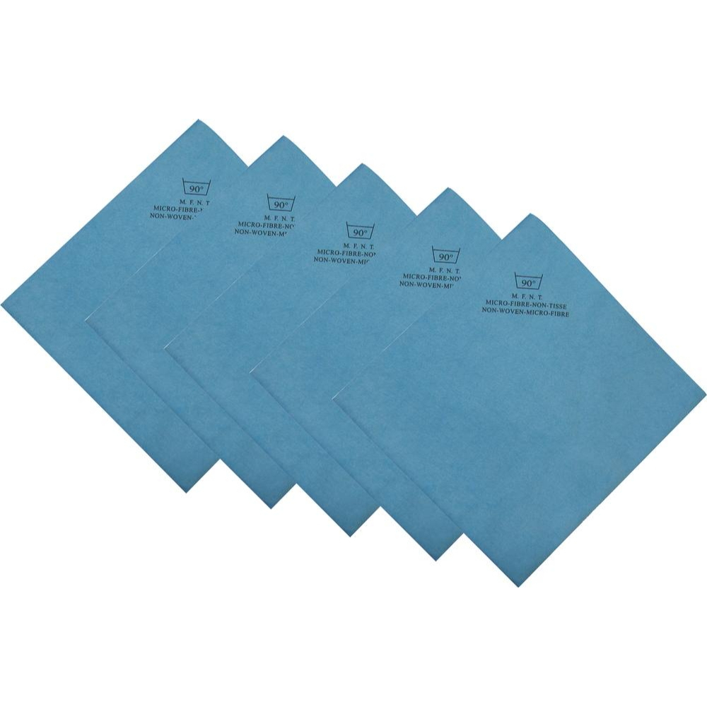 SACHET DE 5 MICROFIBRES NON TISSE 40X38CM BLEU - KARZHAN - 14010