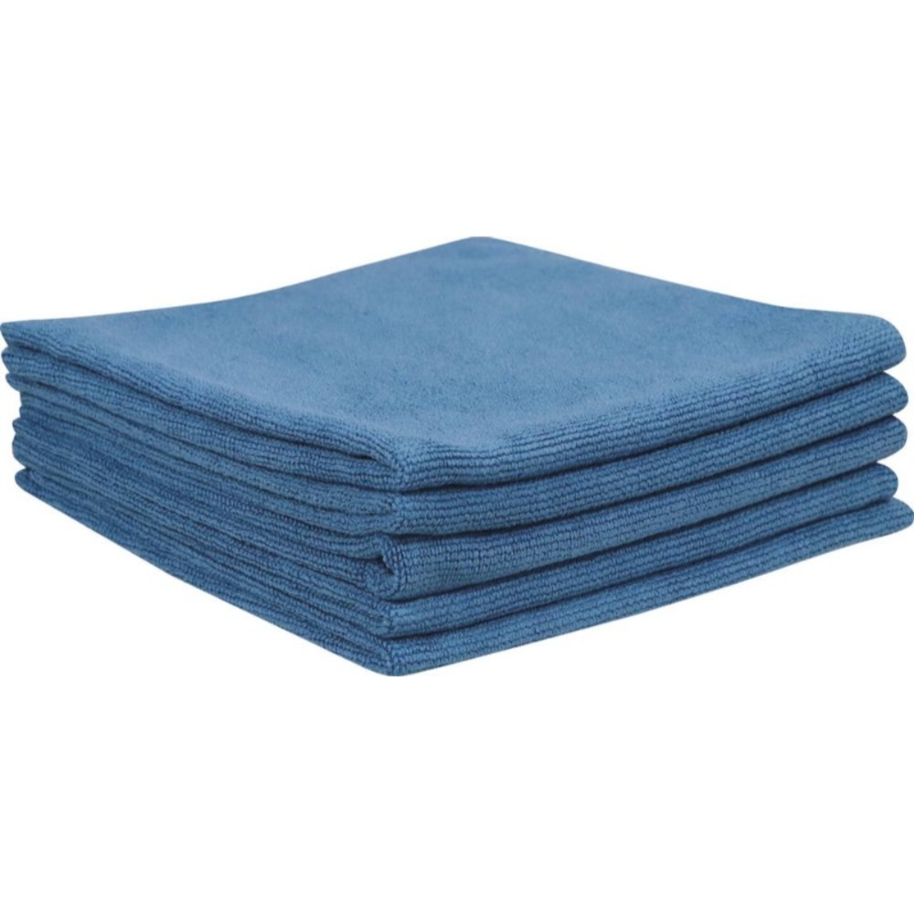 Microfibre 300 g/m² 400x400mm bleue sans ourlet spécial auto KARZHAN - 14016