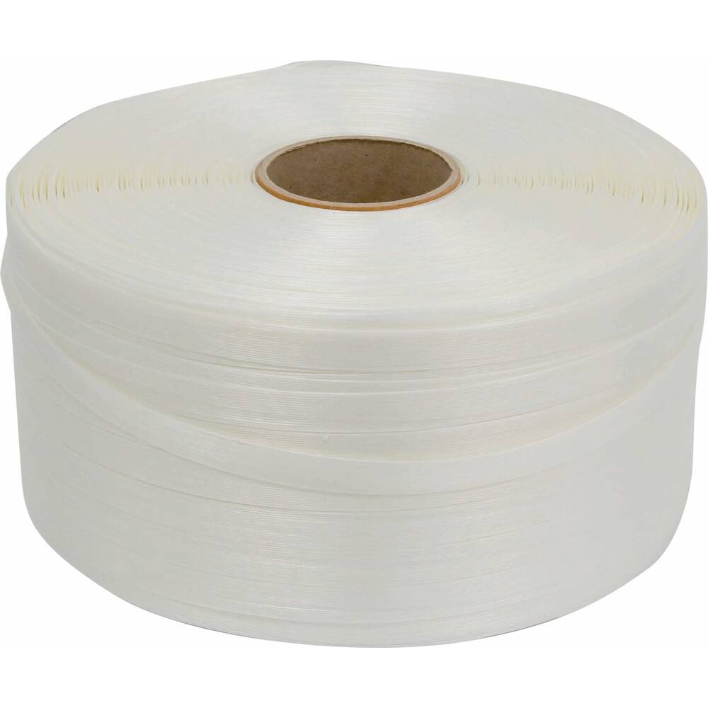 Feuillard textile fil à fil blanc 16mm 850m - 14027