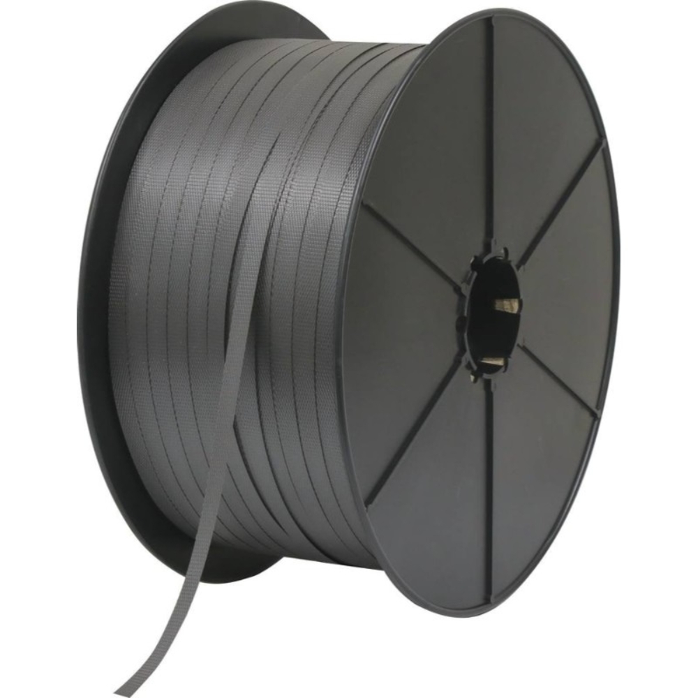 Feuillard polypropylène manuel noir 12mm 1500m - 14029