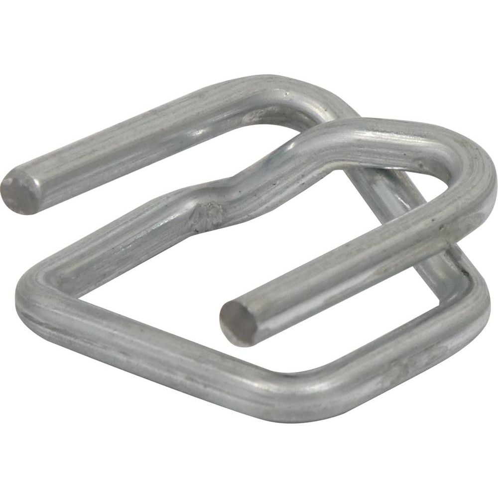 Boucles métalliques galvanisées 13mm pour feuillard textile - lot de 1000 pcs - 14035