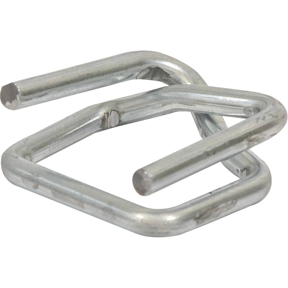 Boucles métalliques galvanisées 16mm pour feuillard textile - lot de 1000 pcs - 14036