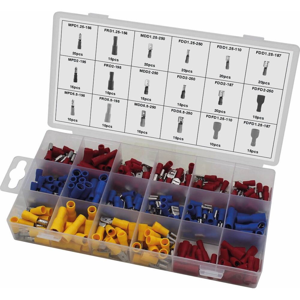 Cosse isolée - coffret de 280 pcs SODELEC - 14096