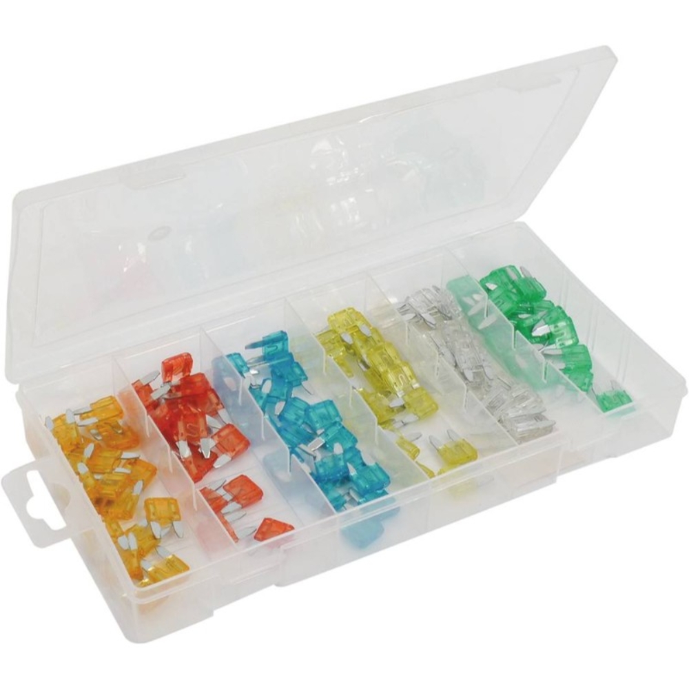 Assortiment de 120 mini fusibles enfichables SODELEC - 14100