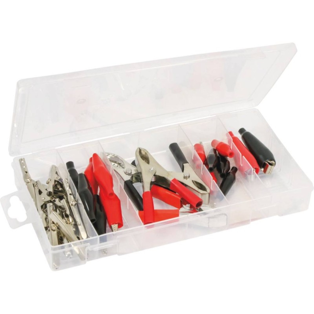 Assortiment 28 pinces crocodile SODELEC - 14108