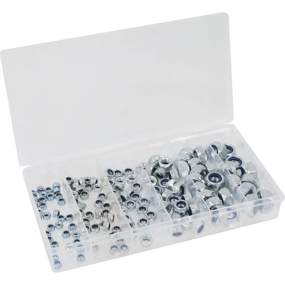 Ecrou hexagonal autofreiné de M4 à M12 - coffret de 146 pcs KLIPPER - 14114
