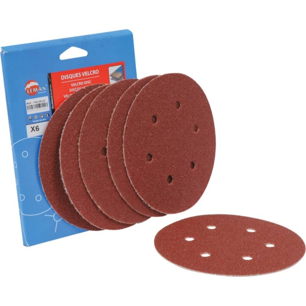 Disque abrasif velcro GR120 150mm 6 trous - 14119