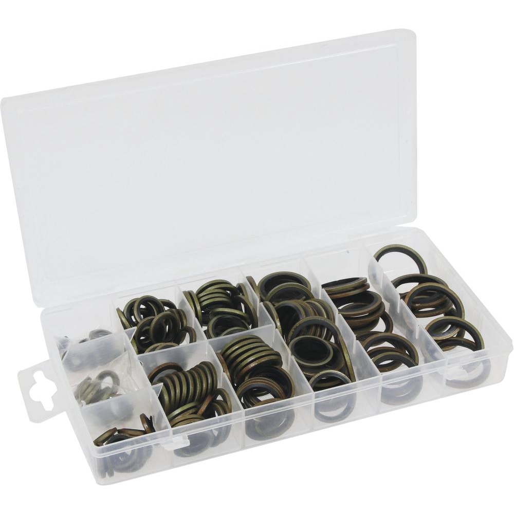 Joints métalliques à lèvre caoutchouc de 6 à 24mm - coffret de 150 pcs KLIPPER - 14175