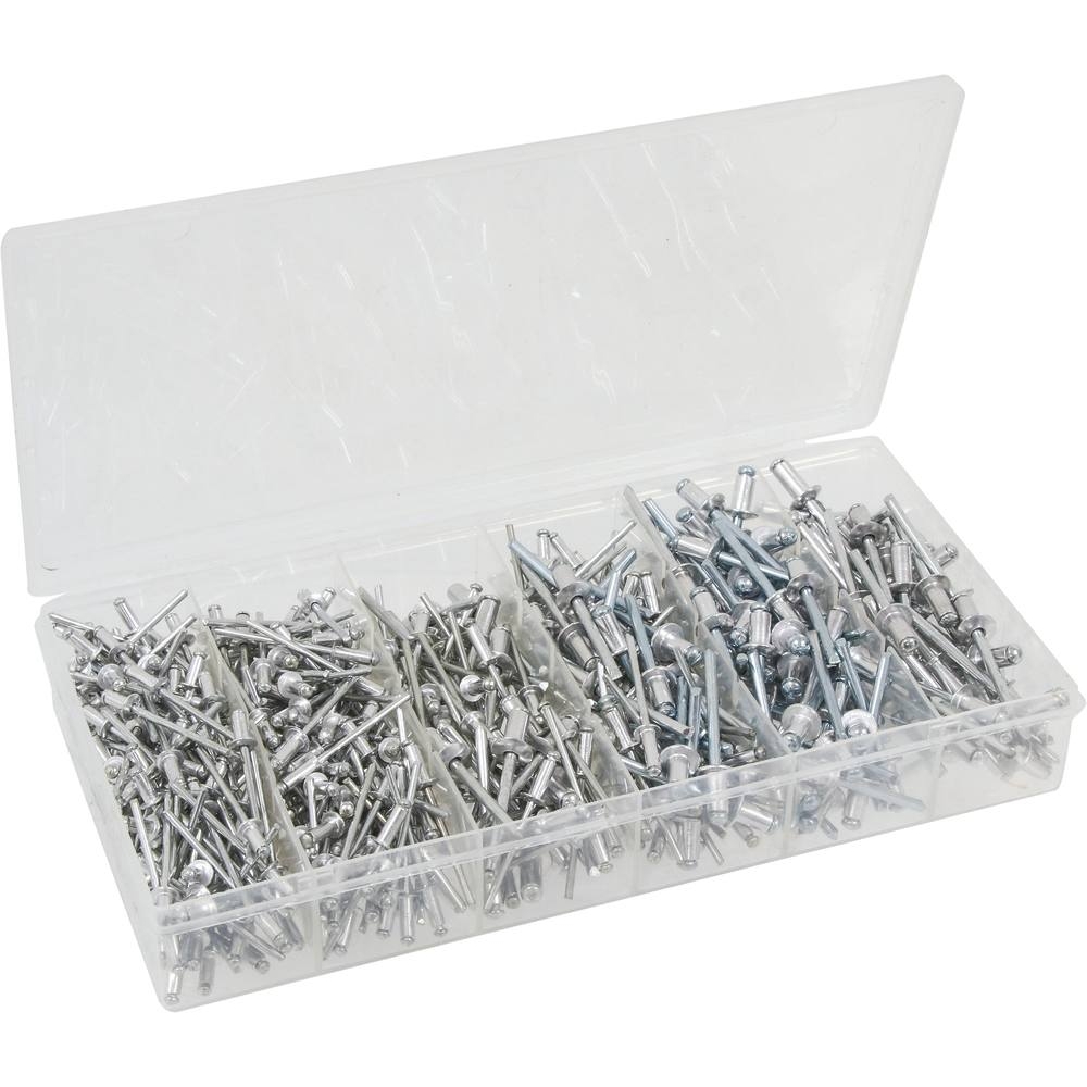 Rivet aluminium de 3,5/5mm - coffret de 500 pcs KLIPPER - 14178