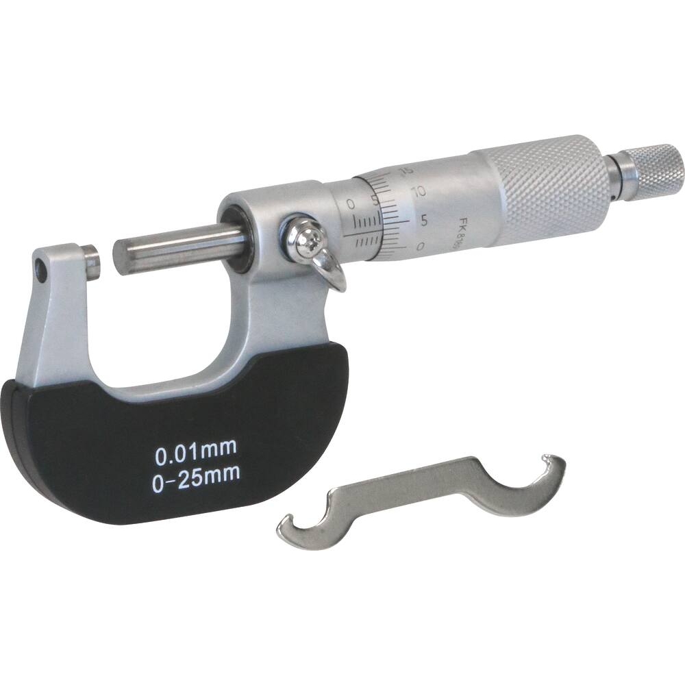 Micromètre de 0 à 25mm 1/100 - coffret DRAKKAR TOOLS - 14302