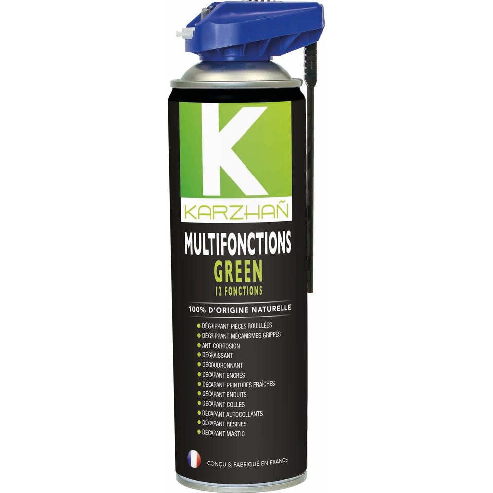 Dégrippant 12 fonctions d'origine végétale - aérosol 400ml KARZHAN - 14351