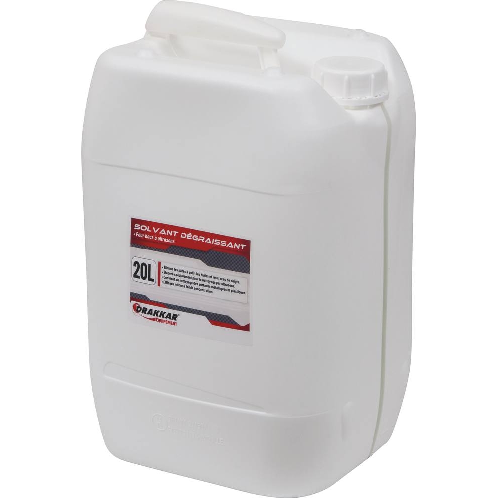 Solvant dégraissant pour bacs à ultrasons - bidon de 20L DRAKKAR - 14357