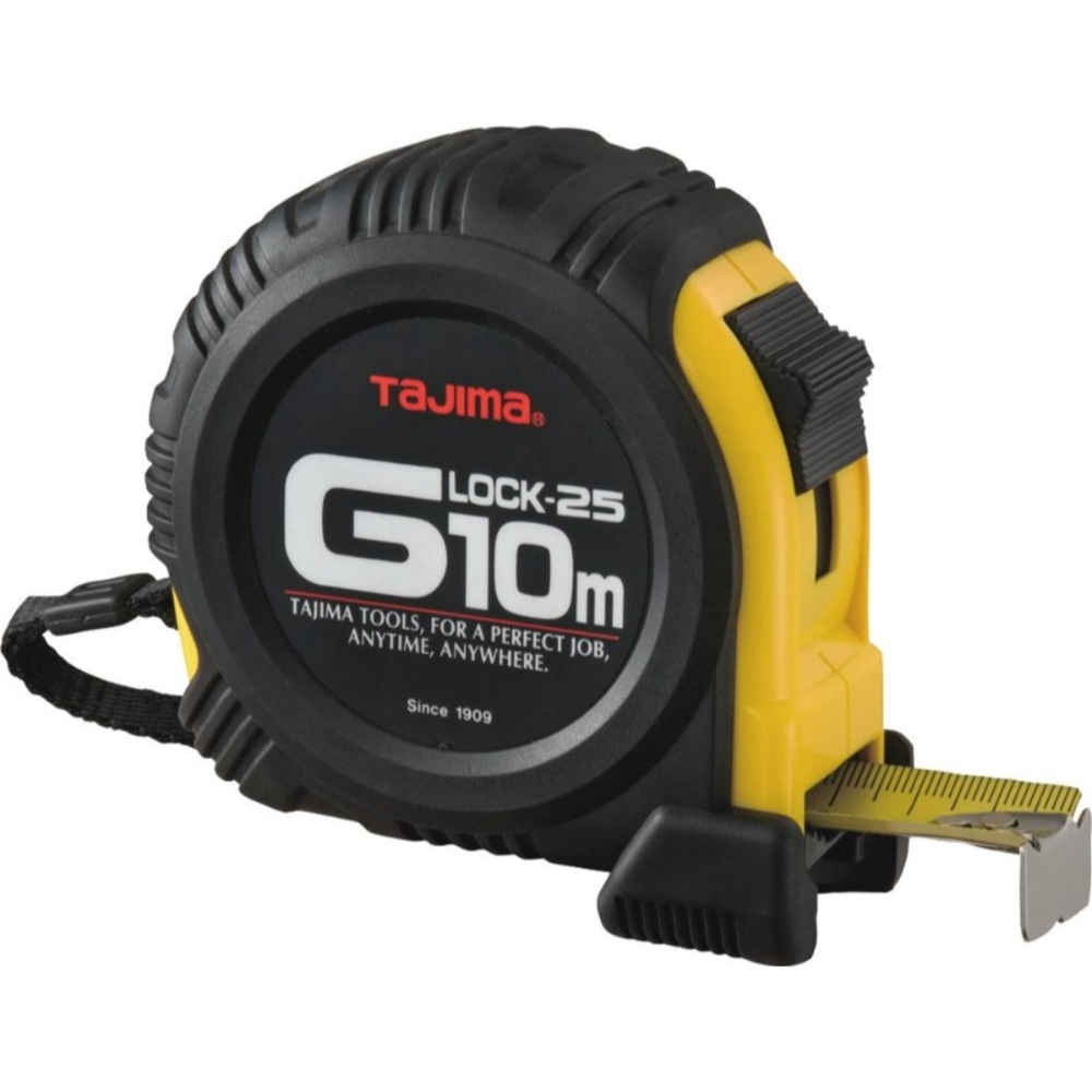 Mesure 10m 25mm g lock jaune TAJIMA - 14382