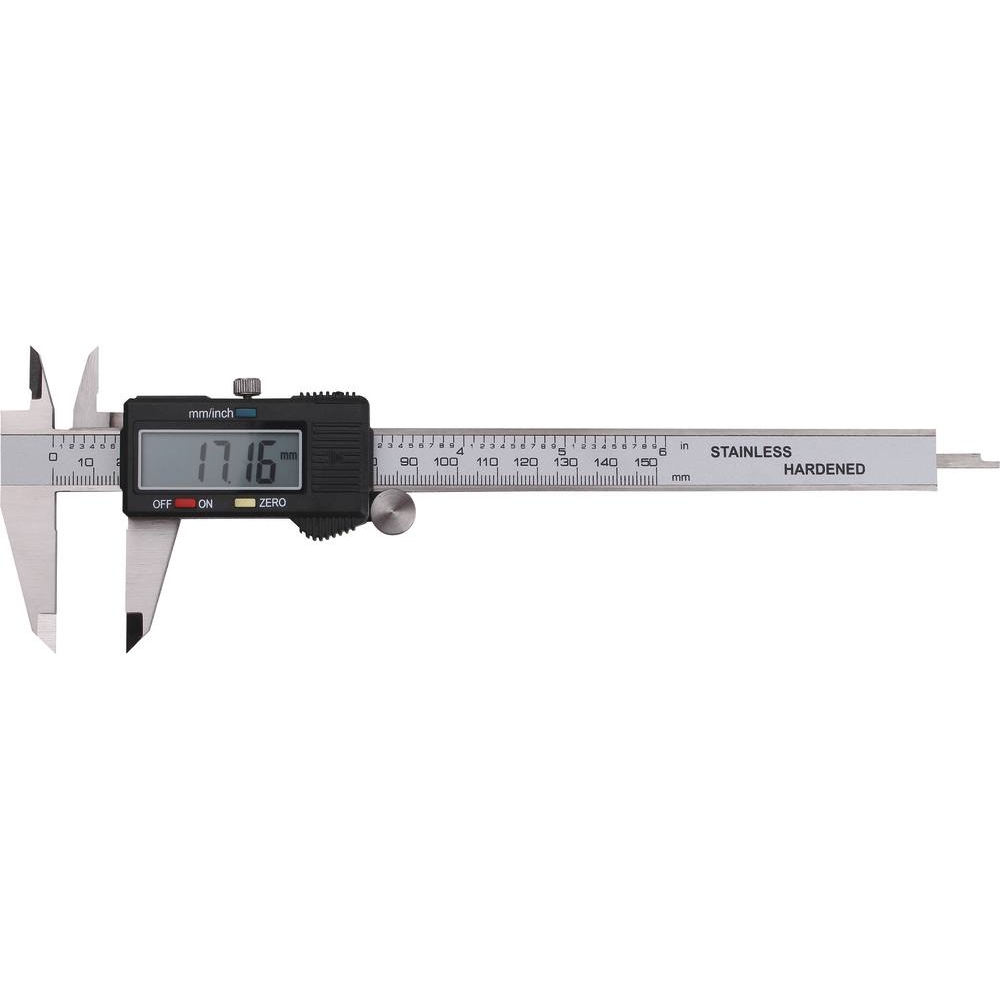 Pied à coulisse digital 150mm 1/100 avec jauge de profondeur - coffret DRAKKAR TOOLS - 14404