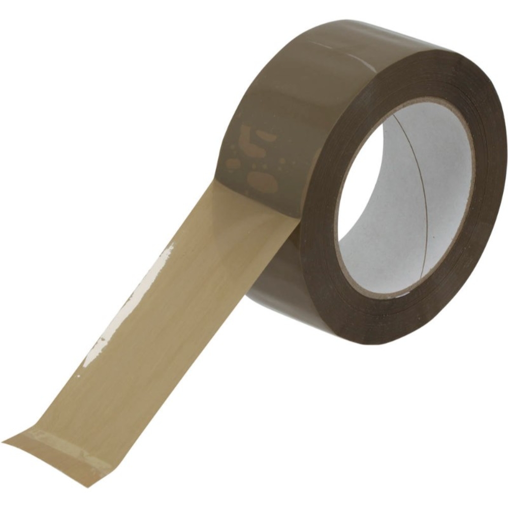 ROULEAU ADHESIF 100M HAVANE -EPAIS- - 14509