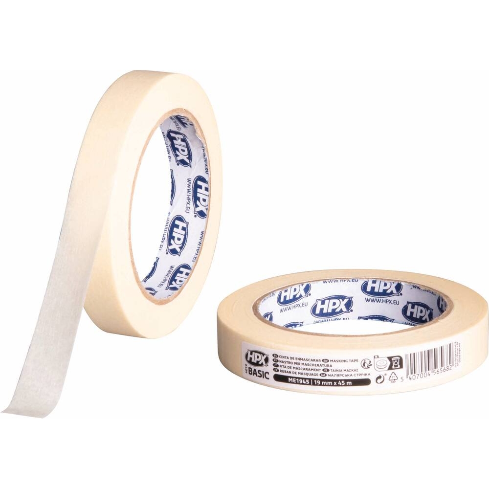Ruban de masquage 60°C 19mm - rouleau de 45m HPX - 14639