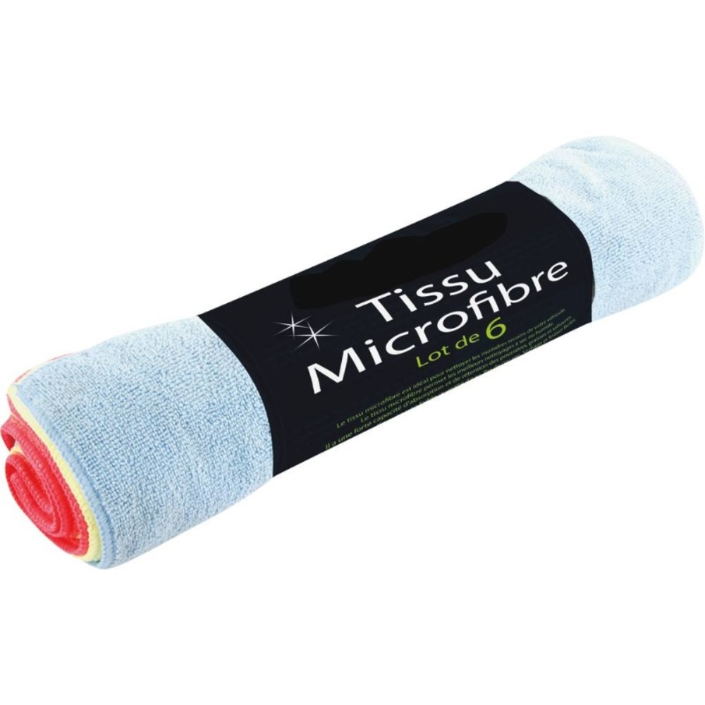 Lot de 6 microfibre 40x30cm - 14689