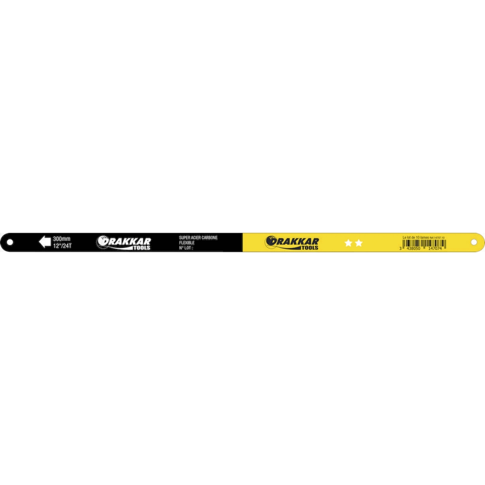 10 lames de scie acier carbone 10 dents /cm - 1470710