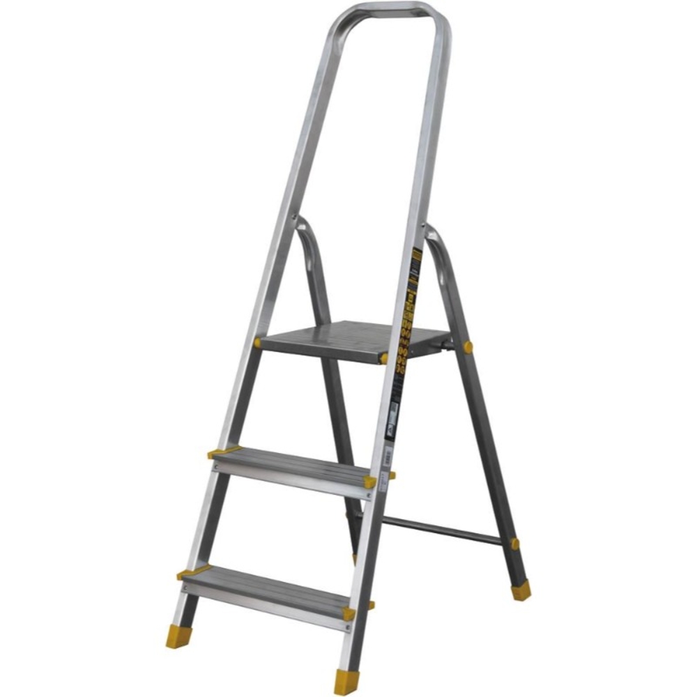 Escabeau alu 3 marches sans porte outils STILKER - 14851