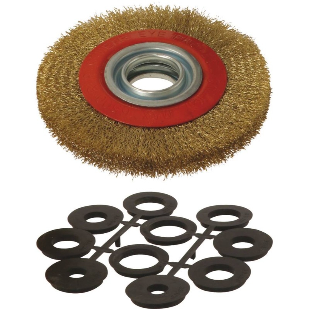 Brosse métallique 150mm avec bagues mult COMPAC - 15033