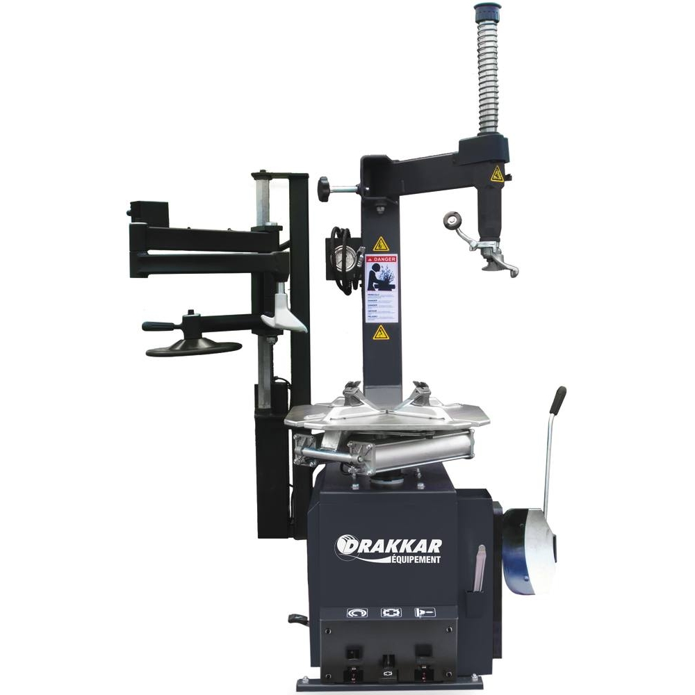 Machine démonte-pneu semi-automatique 230V VL/VU/4x4 avec helper gauche DRAKKAR - 15089