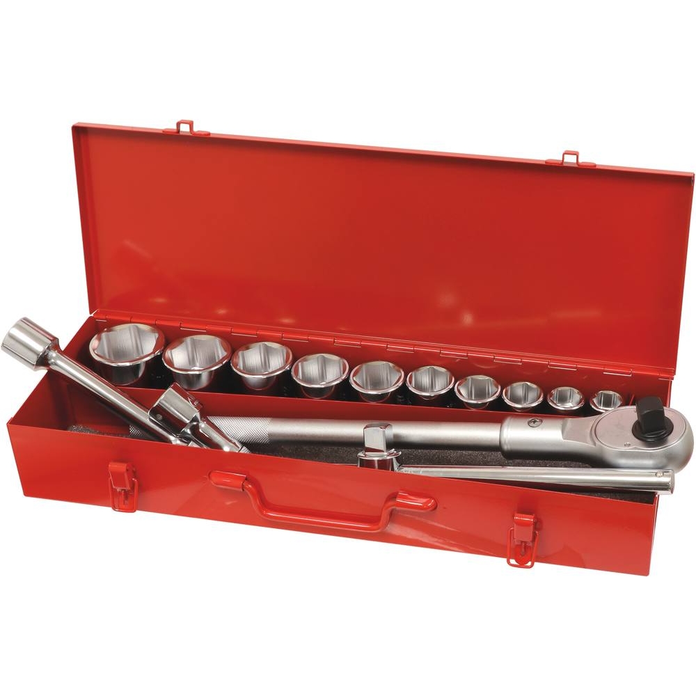 Coffret métallique de douilles 3/4