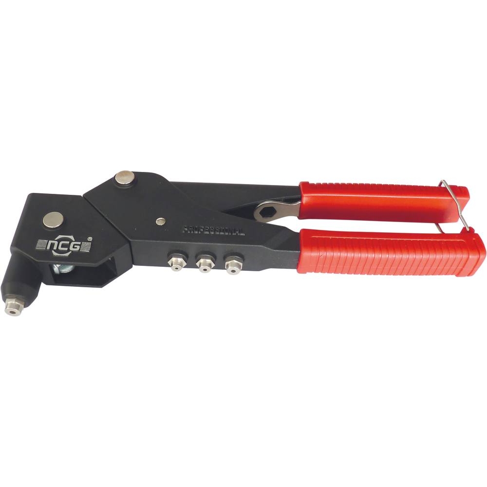 Pince à riveter tête tournante 290mm gainée PVC DRAKKAR TOOLS - 15208