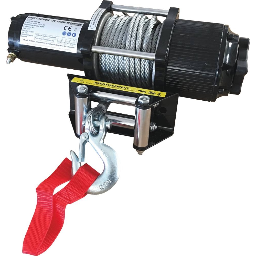 Treuil de traction électrique 12V 1800kg DRAKKAR - 15244