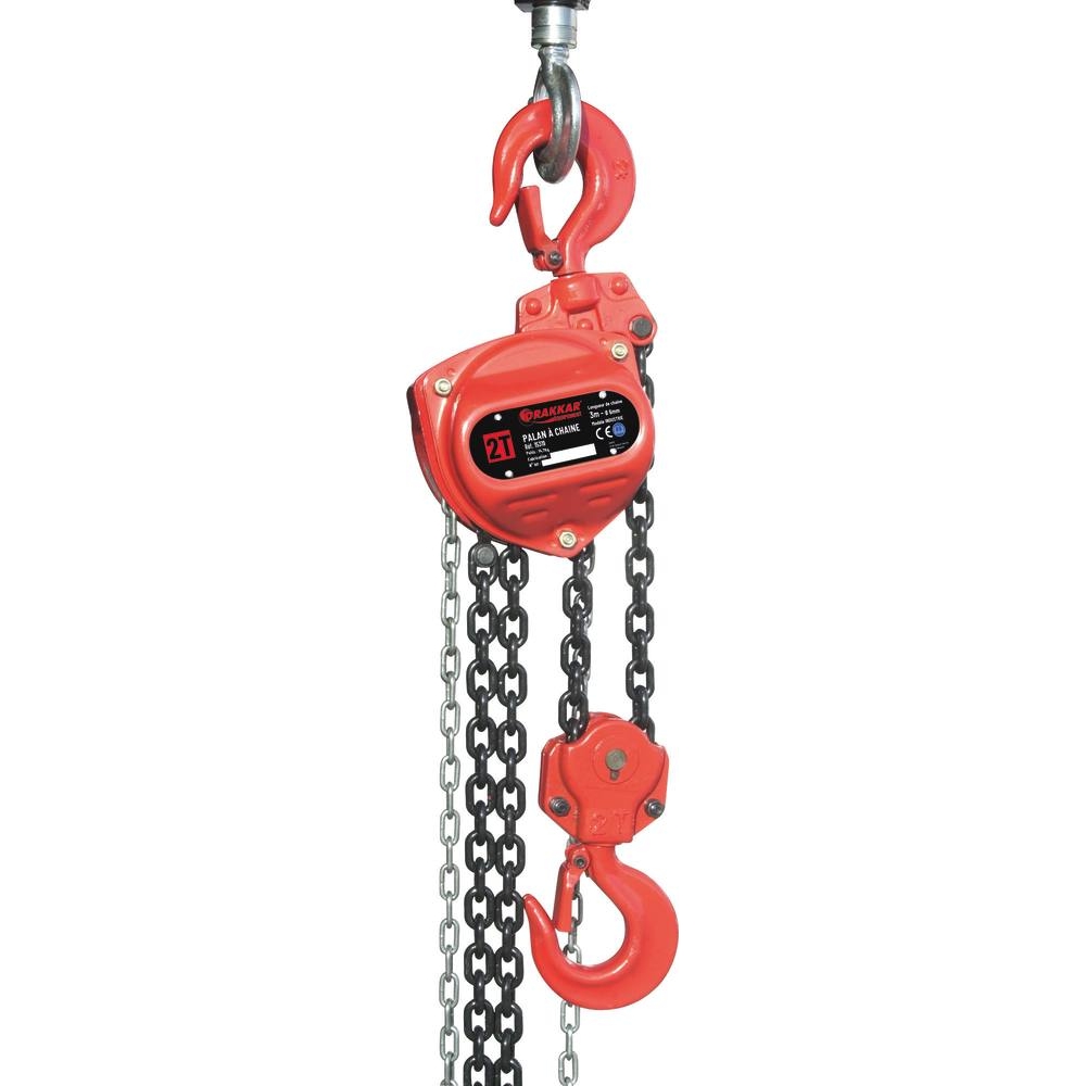 Palan à chaine 2T 3m modèle industrie DRAKKAR - 15319