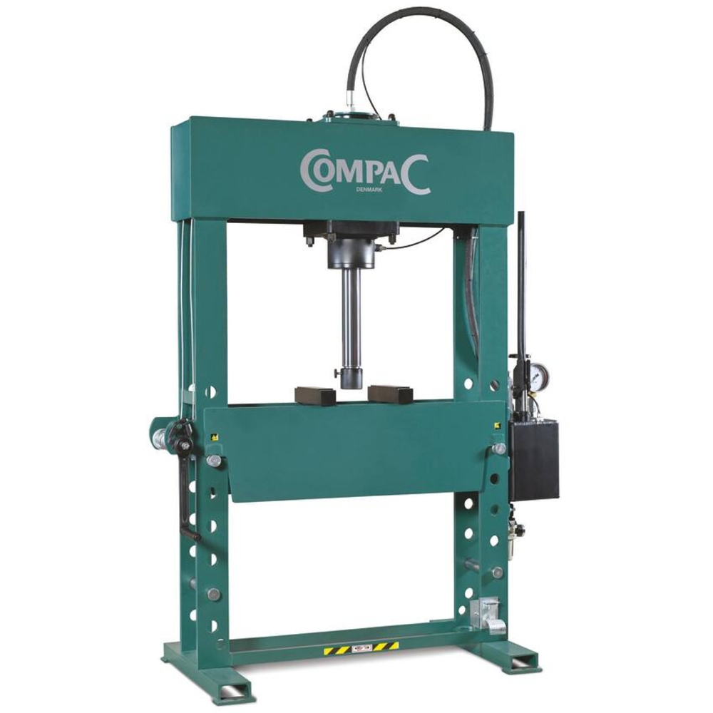 Presse d'atelier manuelle et pneumatique 100T bati soudé grande largeur COMPAC - 15357